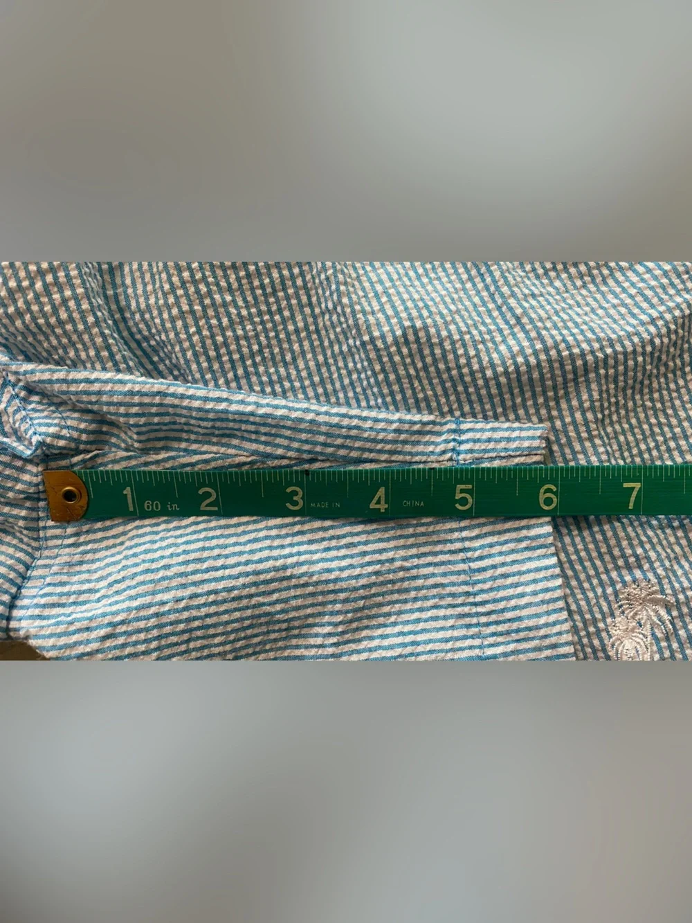 Trunks surf and swim company NWOT white, and turquoise blue stripes